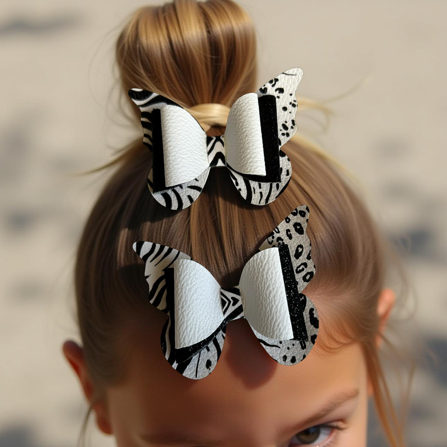 Safari Chic Bite-Size Hairbows