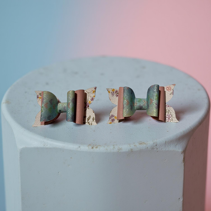 Garden Hearts Bite- Size Hairbows