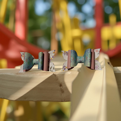 Garden Hearts Bite- Size Hairbows