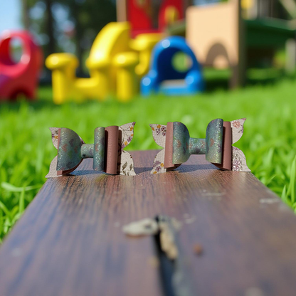 Garden Hearts Bite- Size Hairbows