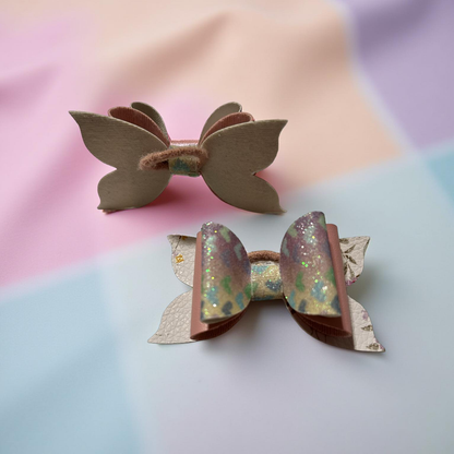 Garden Hearts Bite- Size Hairbows