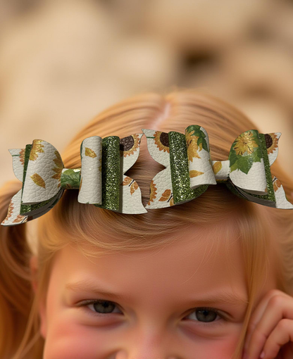 Sunshine Swirl Bite size Hairbows