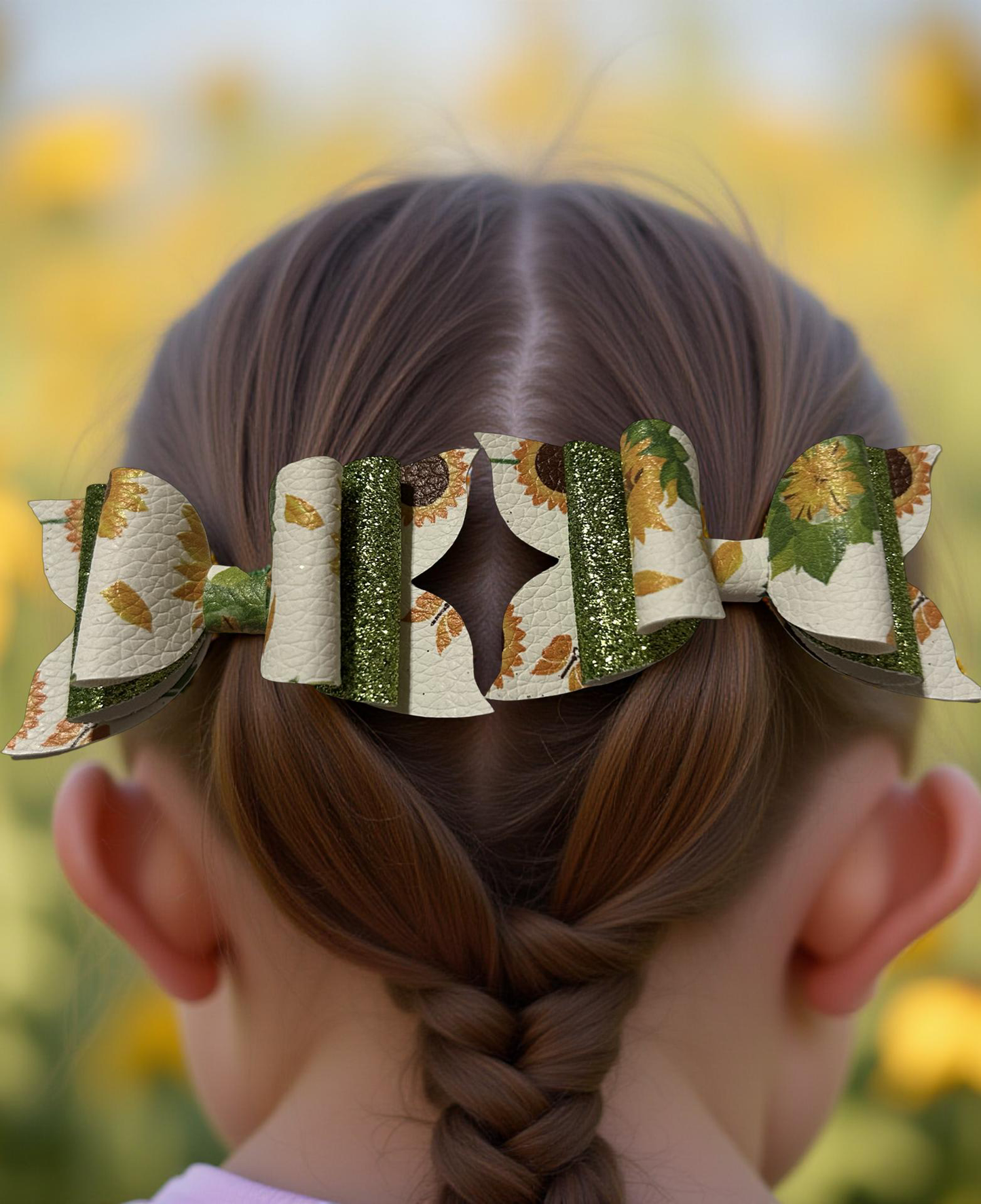 Sunshine Swirl Bite size Hairbows