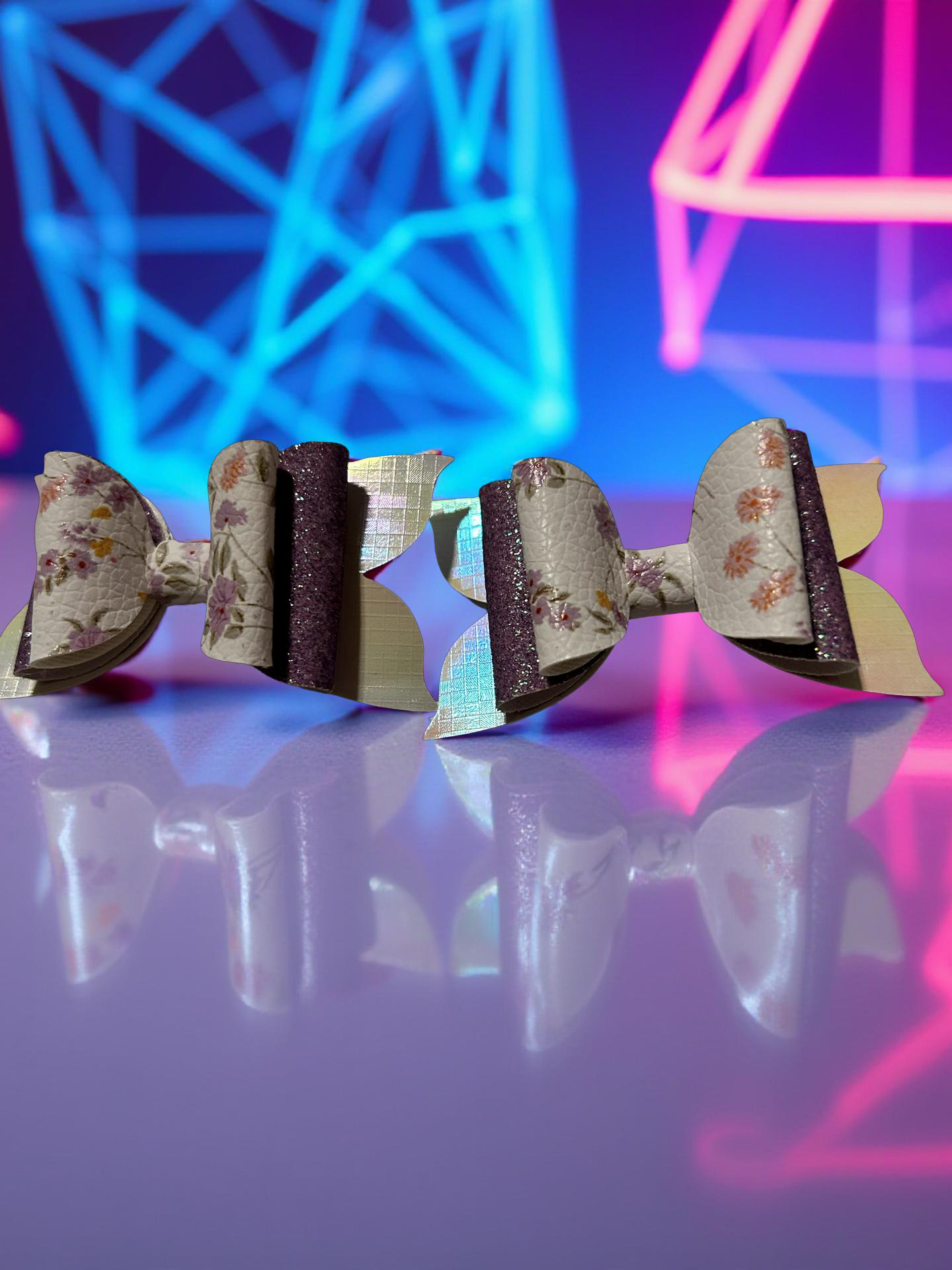 Lilac Meadows Bite- Size Hairbows