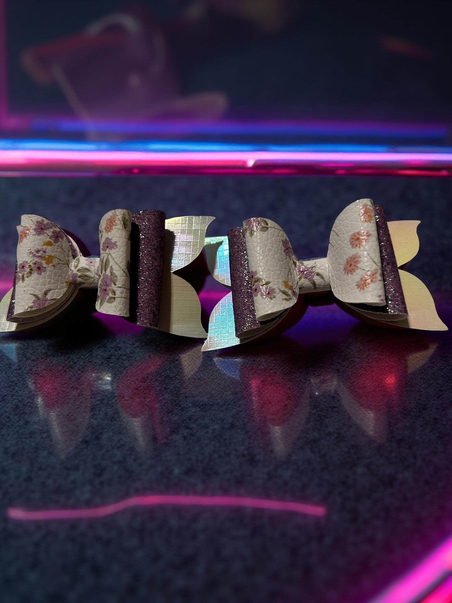 Lilac Meadows Bite- Size Hairbows