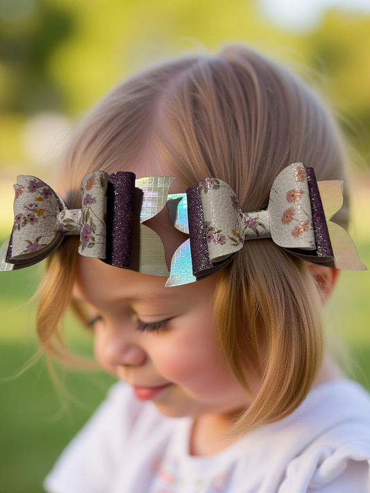 Lilac Meadows Bite- Size Hairbows