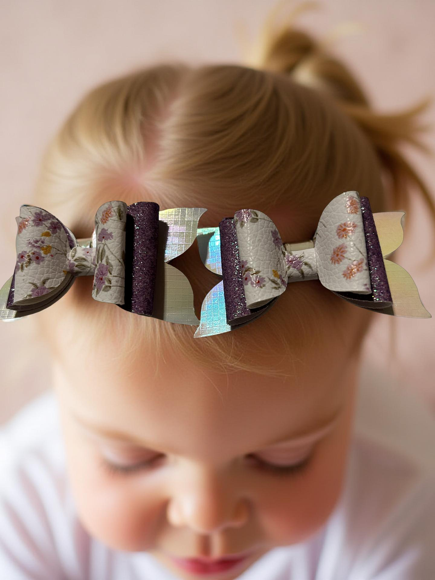 Lilac Meadows Bite- Size Hairbows