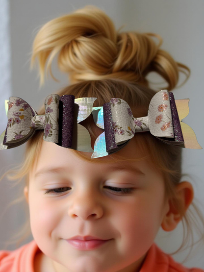 Lilac Meadows Bite- Size Hairbows