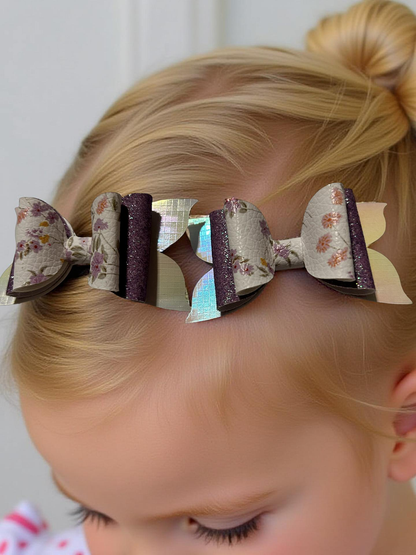 Lilac Meadows Bite- Size Hairbows