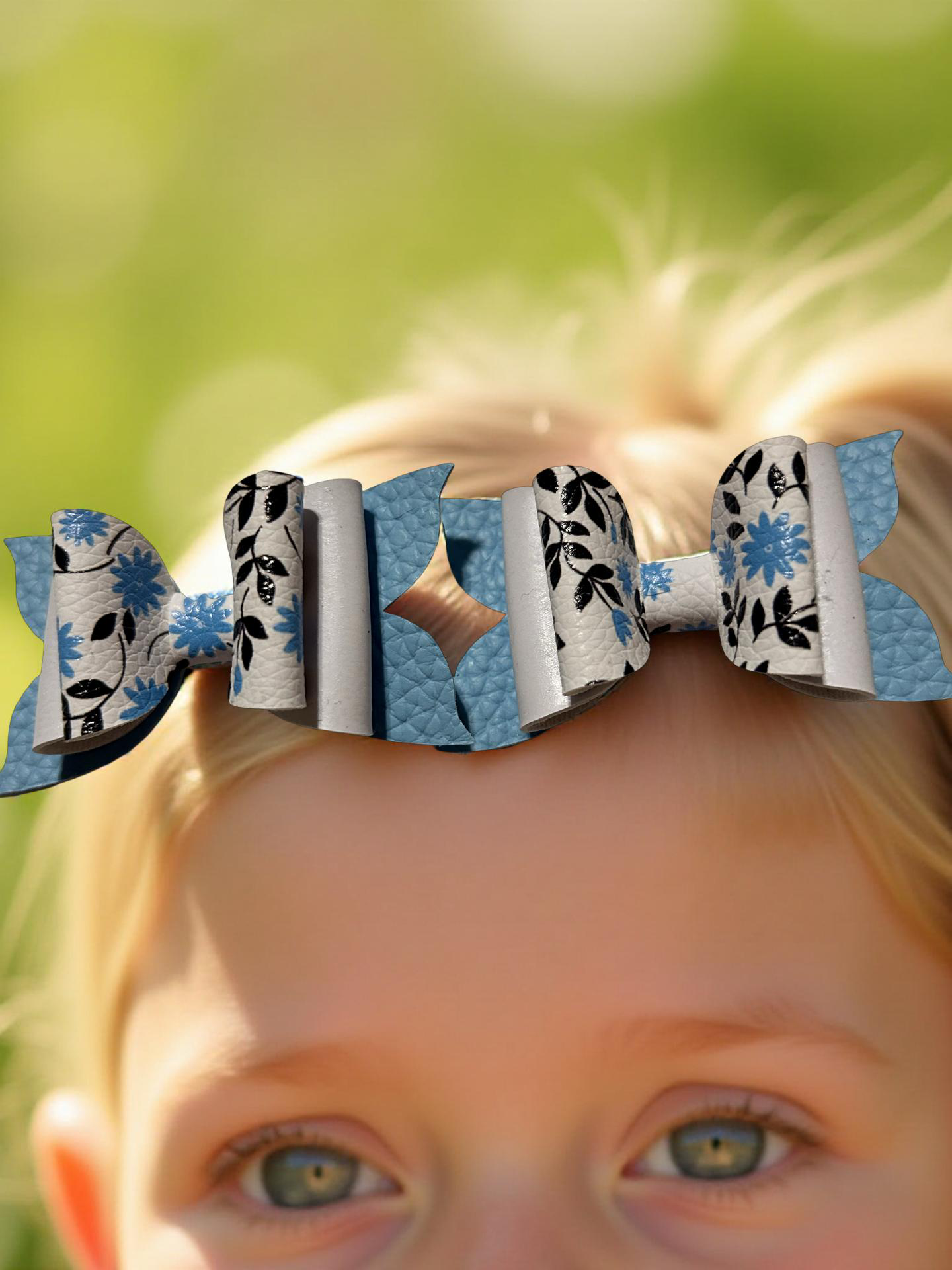 Blue Blossom Bite-Size Bows