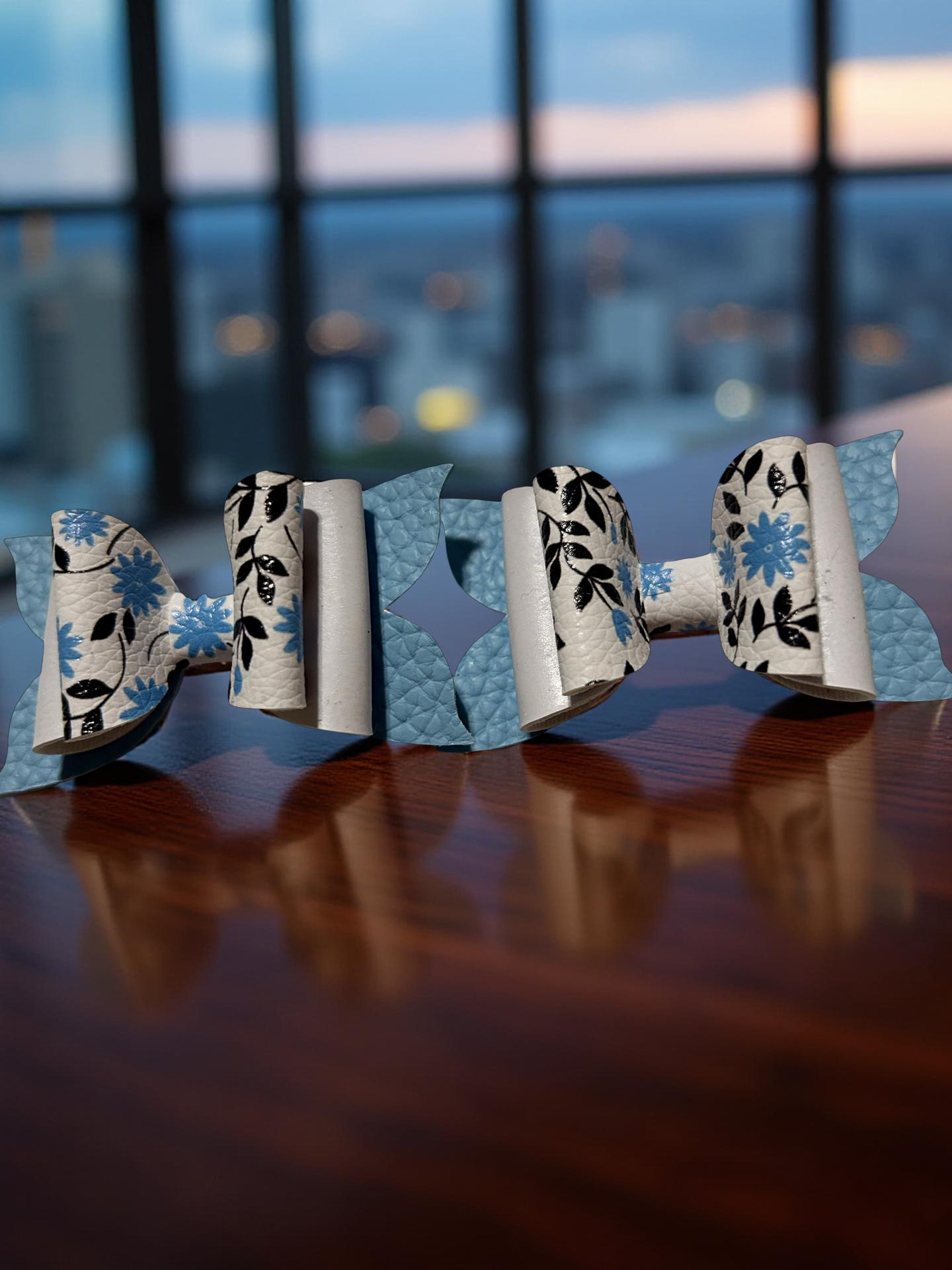 Blue Blossom Bite-Size Bows