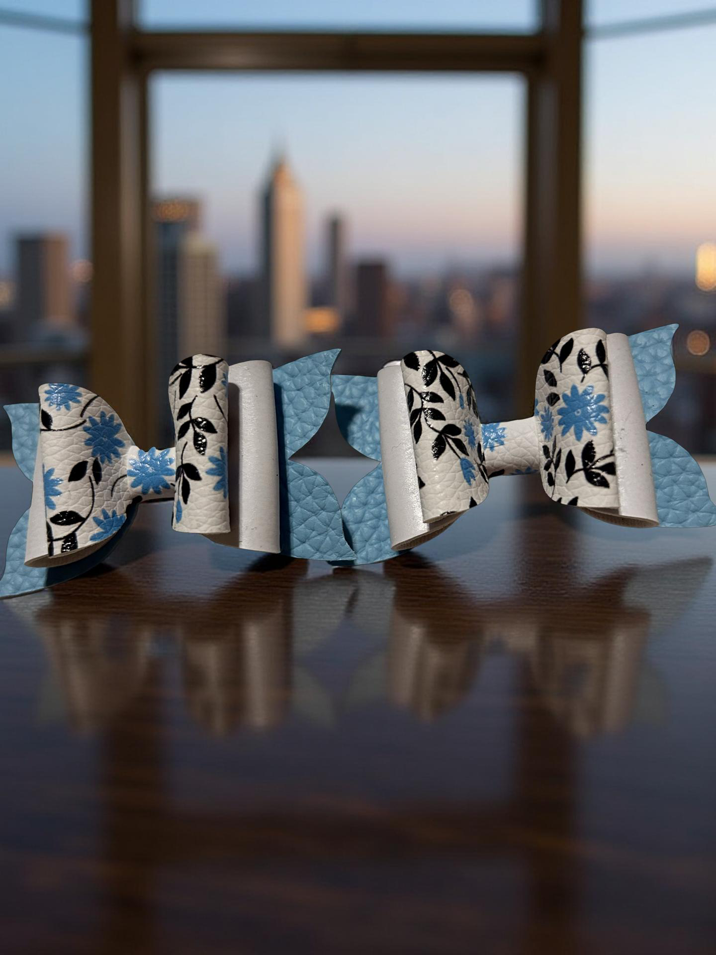 Blue Blossom Bite-Size Bows