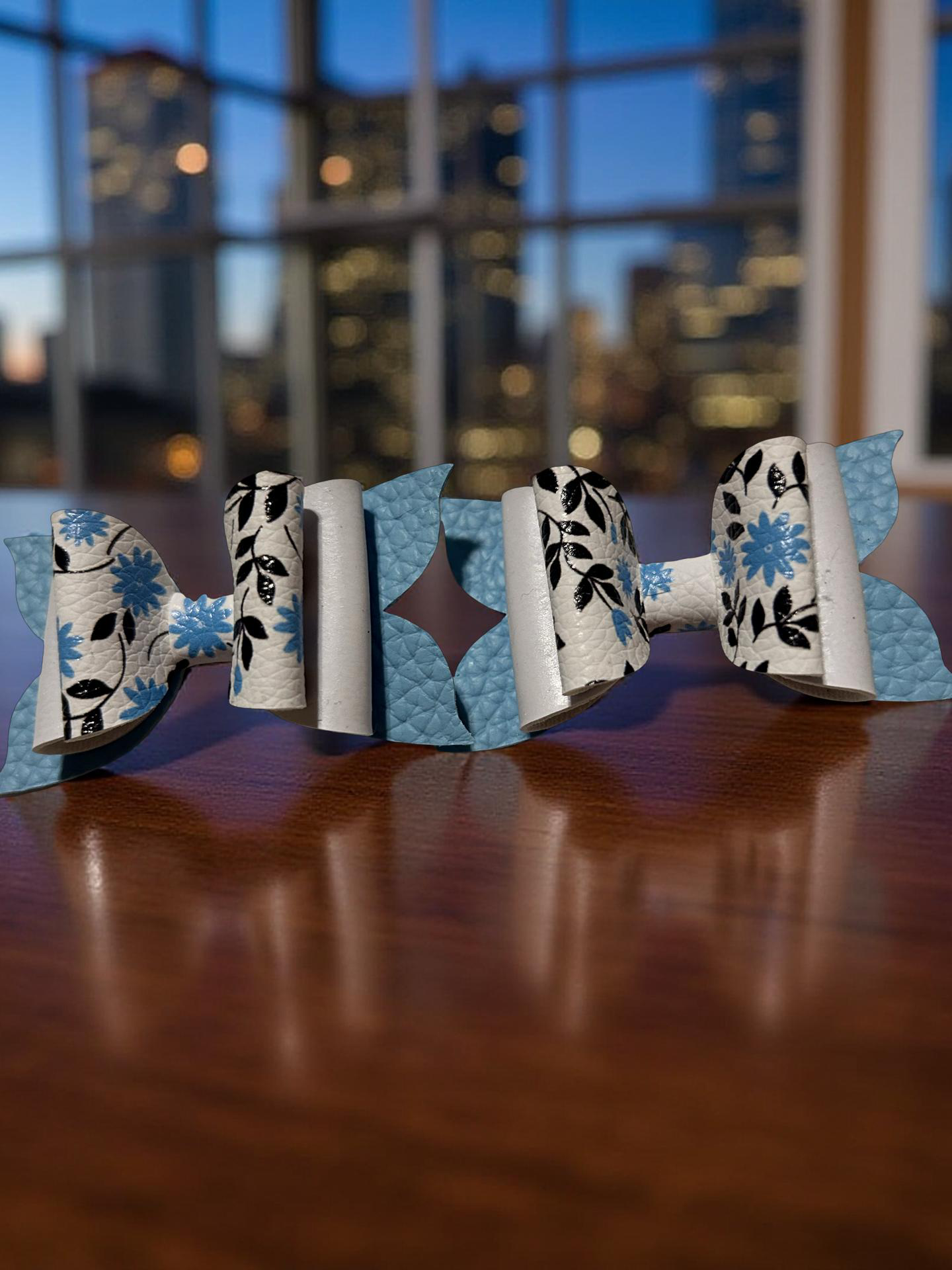 Blue Blossom Bite-Size Bows