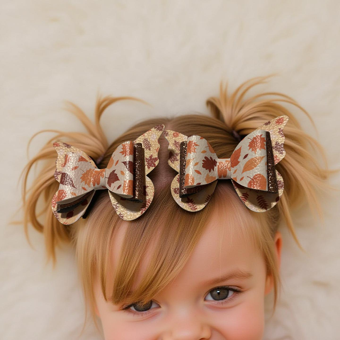 Autumn Elegance Bite- Size Hairbows