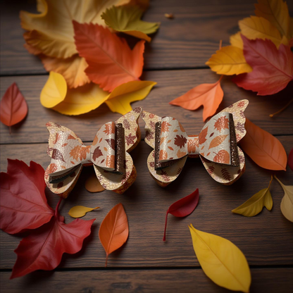 Autumn Elegance Bite- Size Hairbows