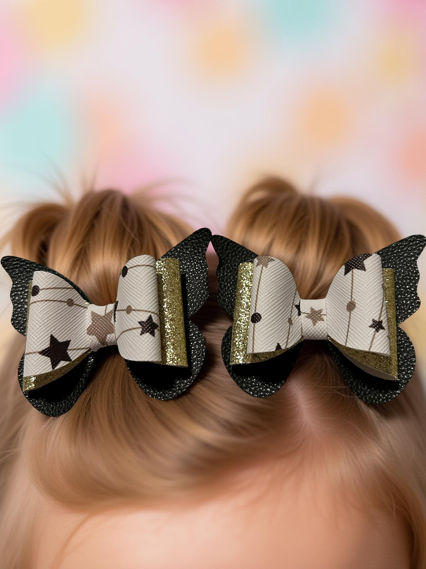 Starry Night Bite Size Hairbows