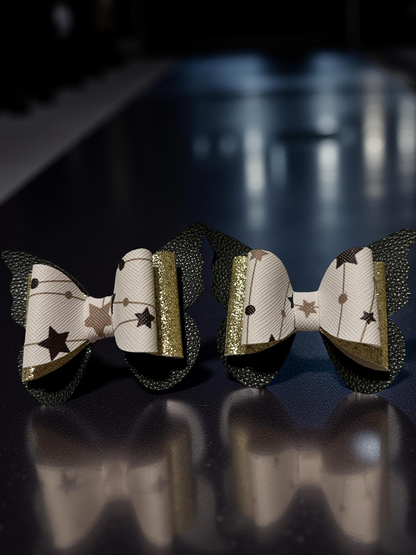 Starry Night Bite Size Hairbows