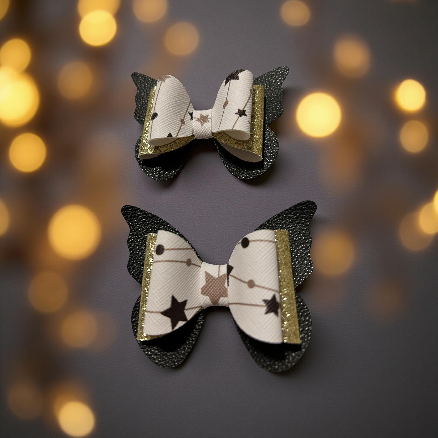 Starry Night Bite Size Hairbows