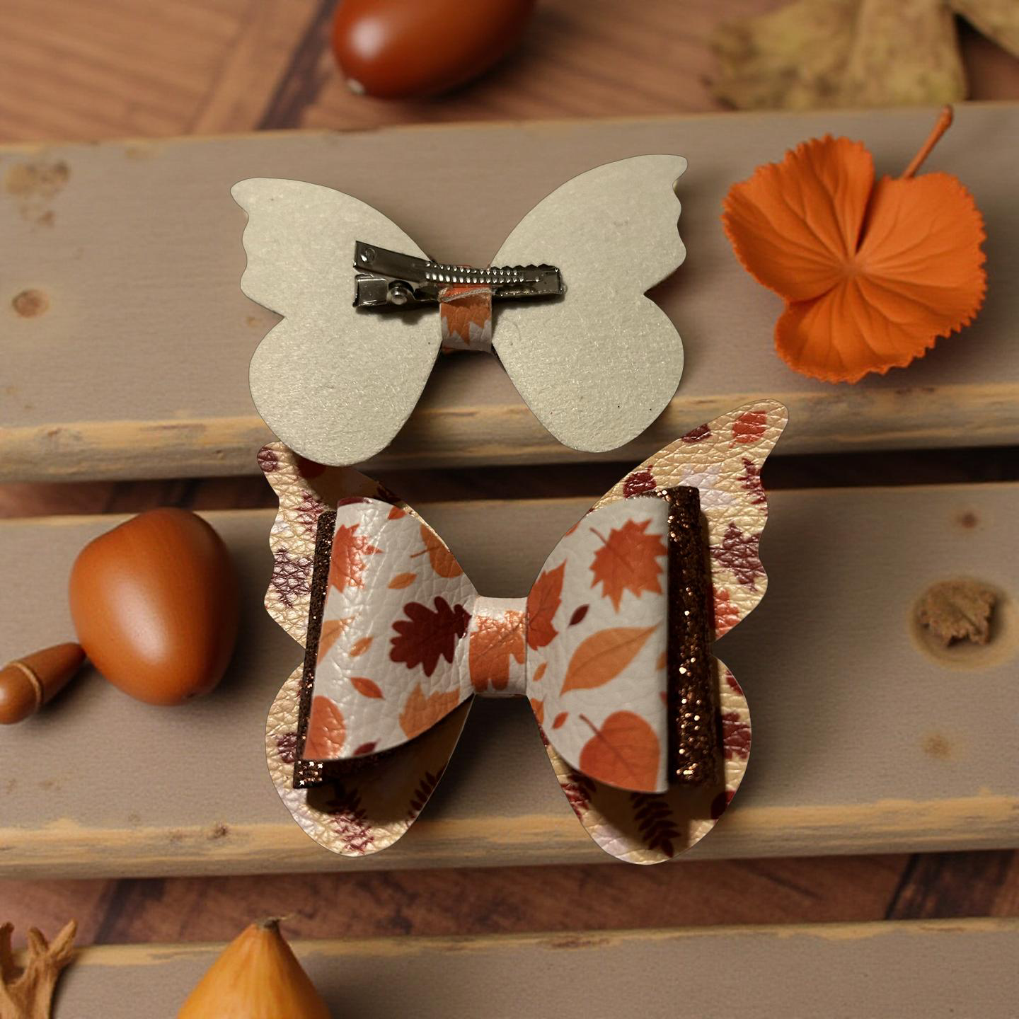Autumn Elegance Bite- Size Hairbows