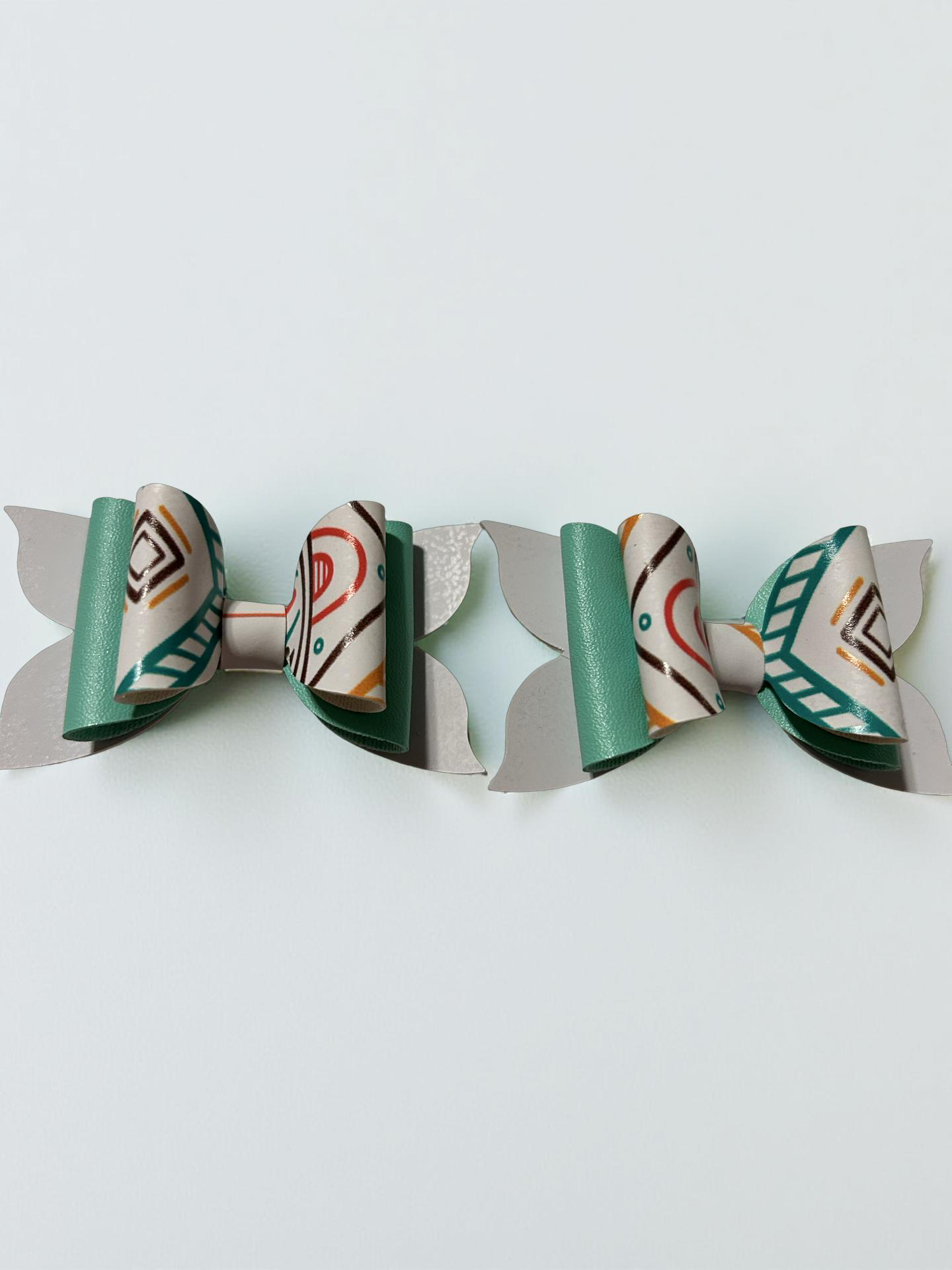🌿✨ Mint & Mustard Magic Bite- Size Hairbows