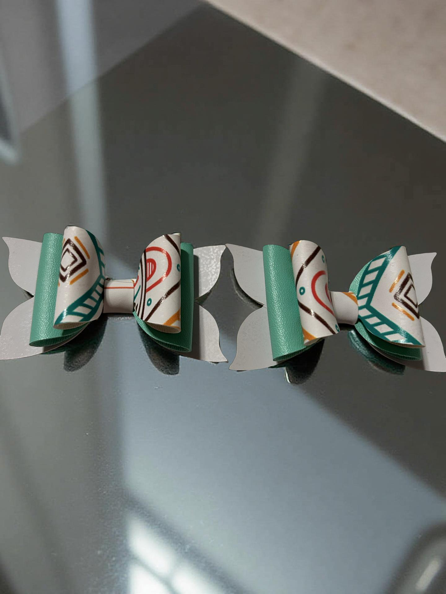 🌿✨ Mint & Mustard Magic Bite- Size Hairbows