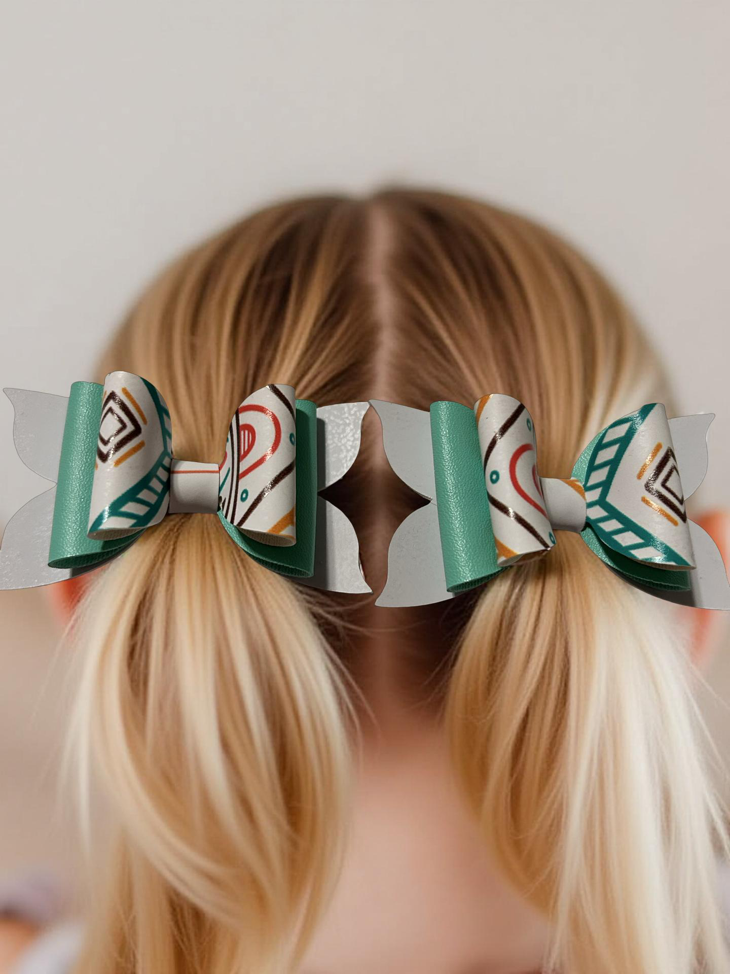 🌿✨ Mint & Mustard Magic Bite- Size Hairbows