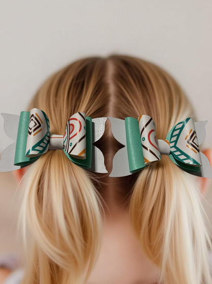🌿✨ Mint & Mustard Magic Bite- Size Hairbows