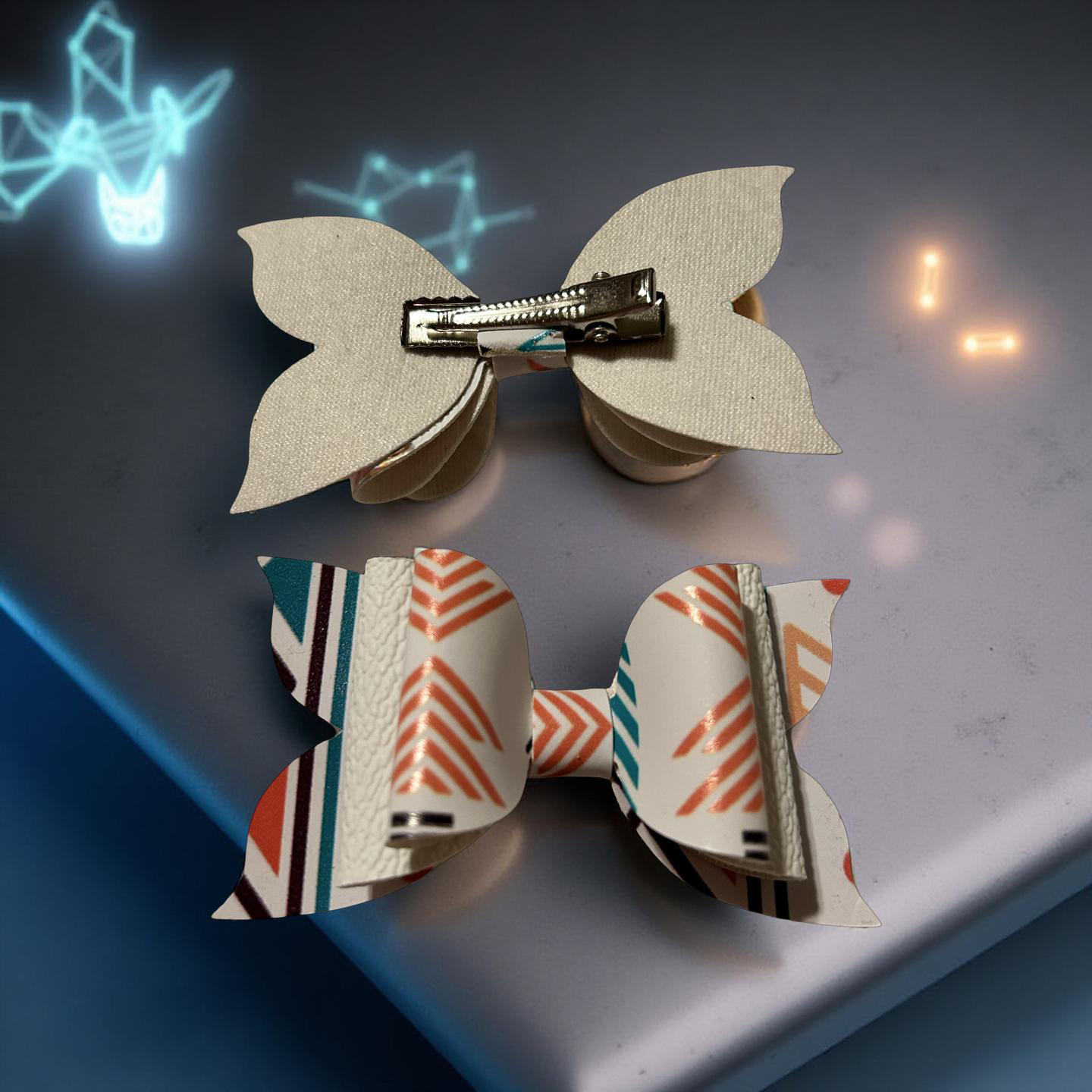 🌿✨ Mint & Mustard Magic Bite- Size Hairbows