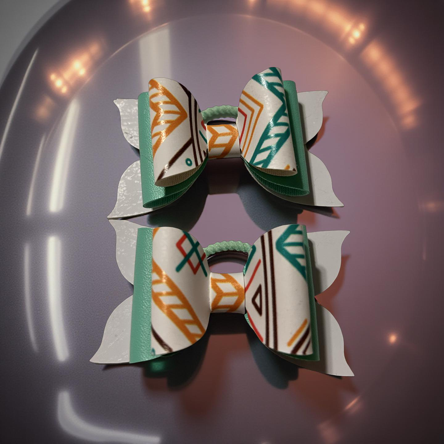 🌿✨ Mint & Mustard Magic Bite- Size Hairbows