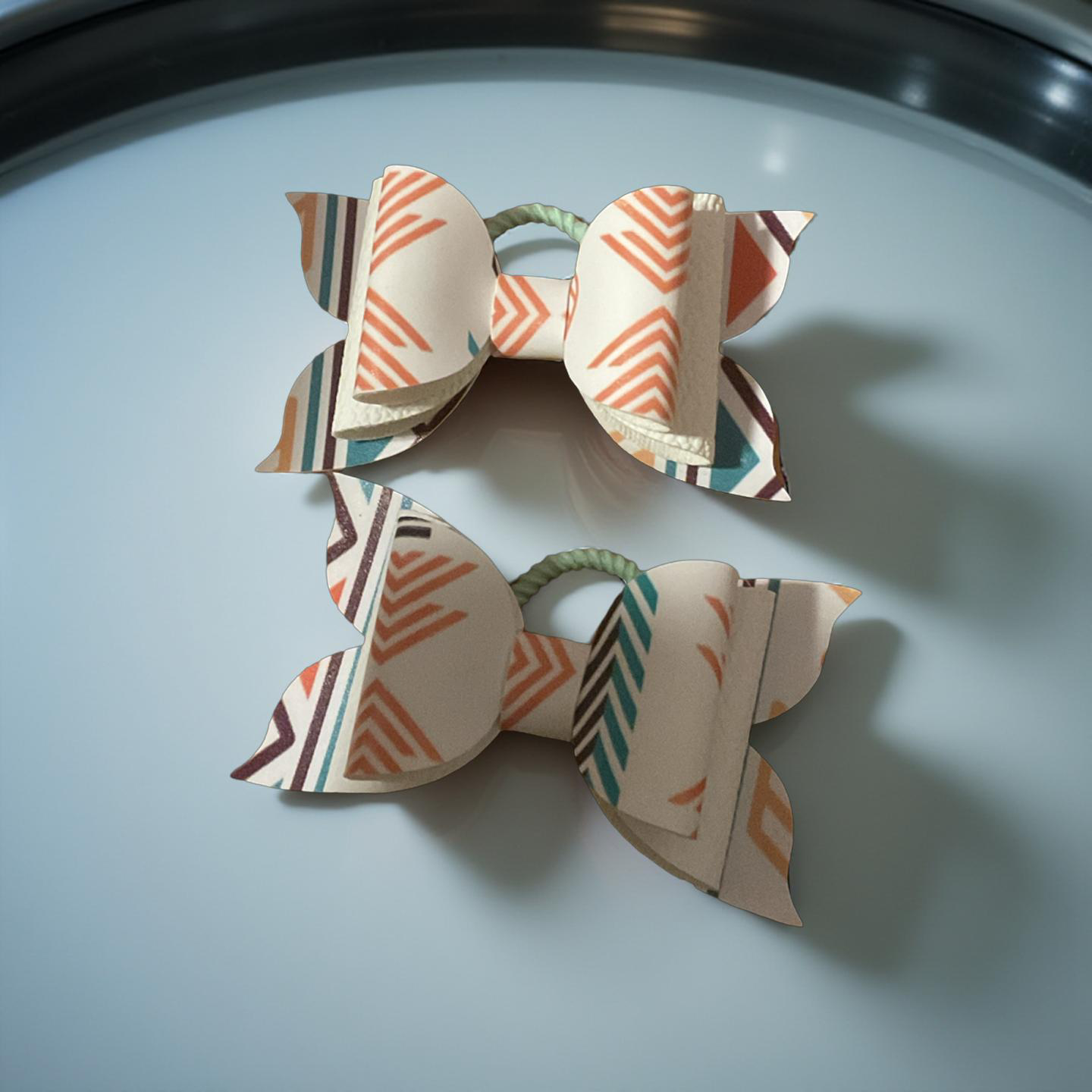 🌿✨ Mint & Mustard Magic Bite- Size Hairbows