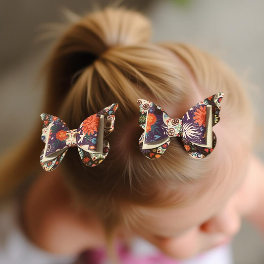 Muertos Blooms Bite- Size Hairbows