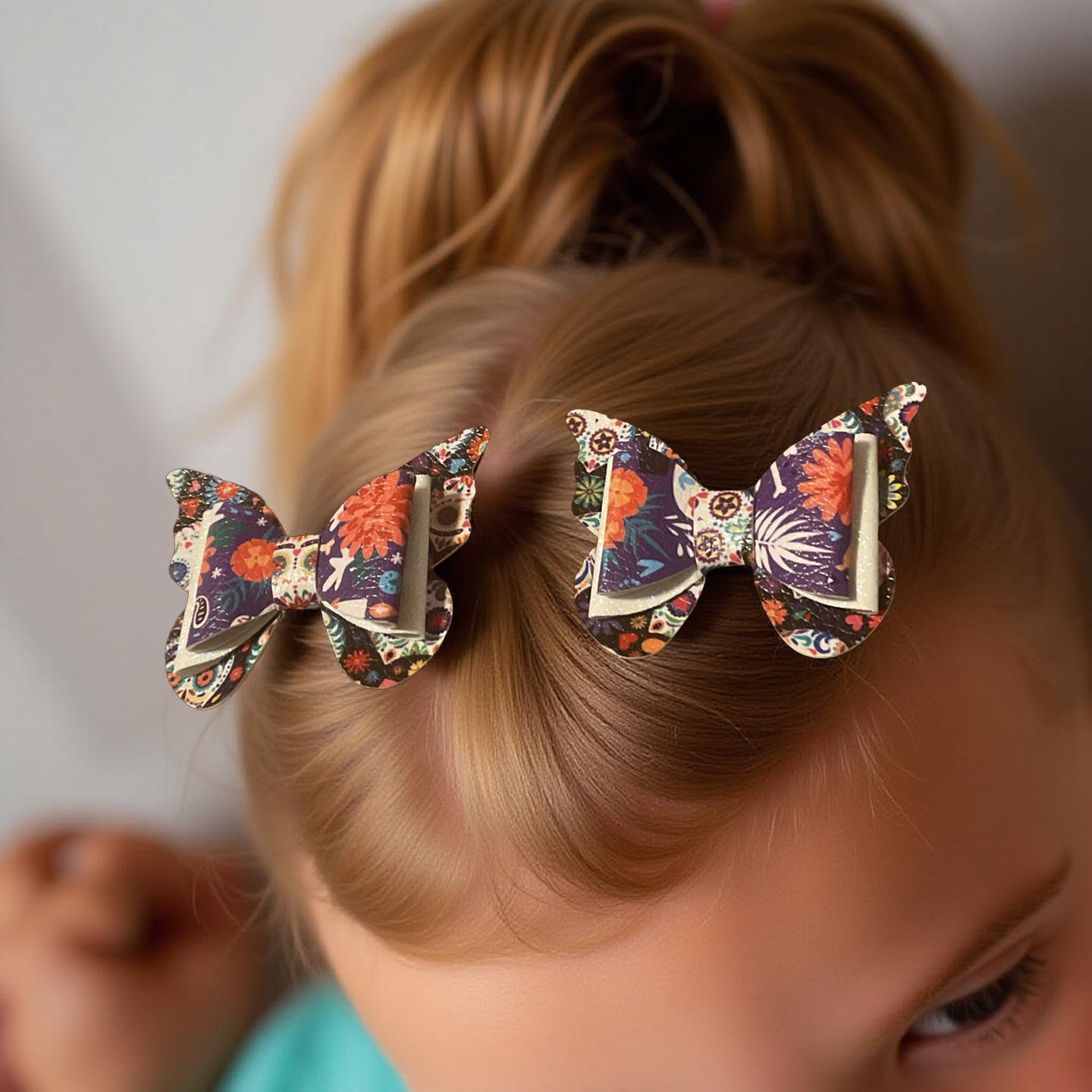 Muertos Blooms Bite- Size Hairbows