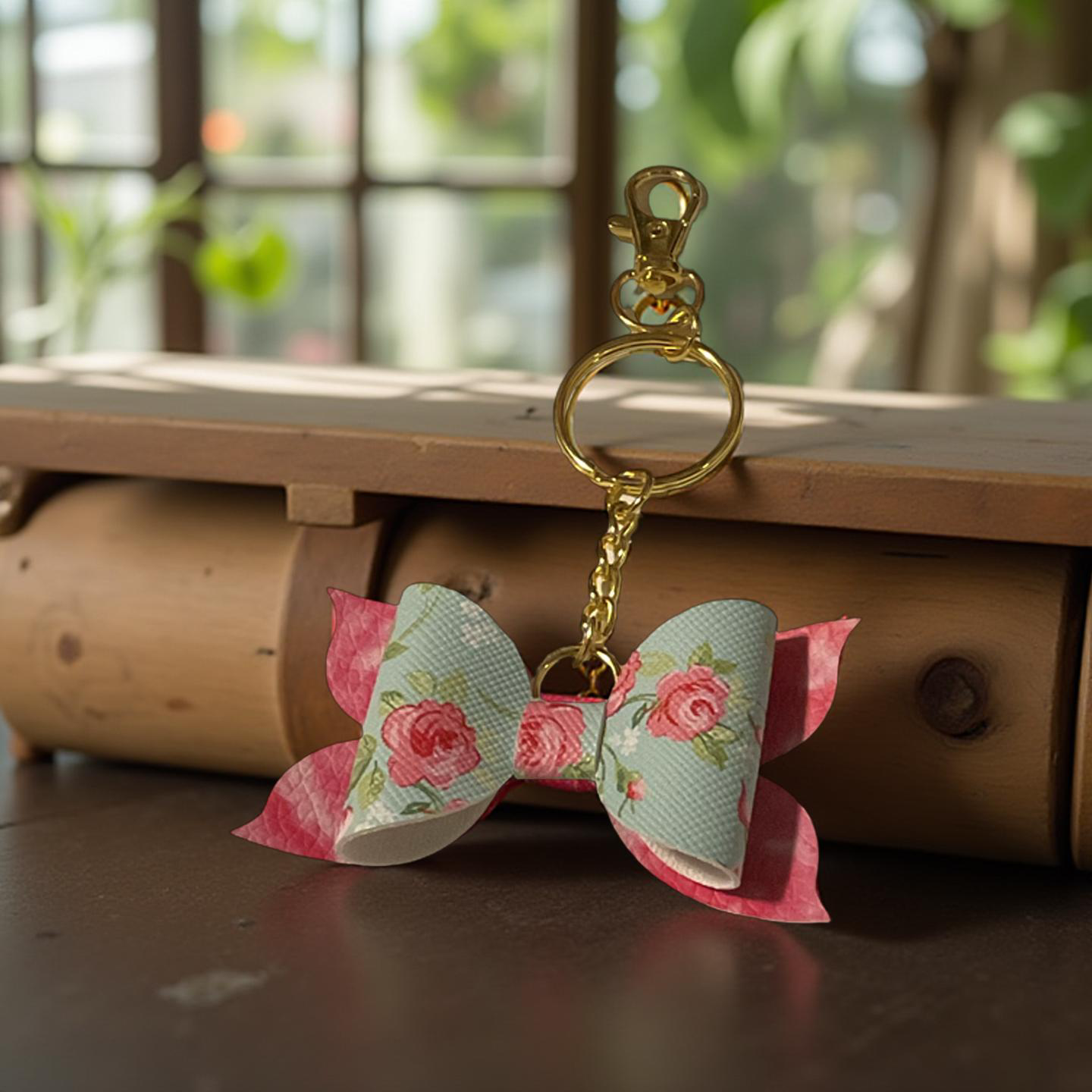 Wild Rose keychain