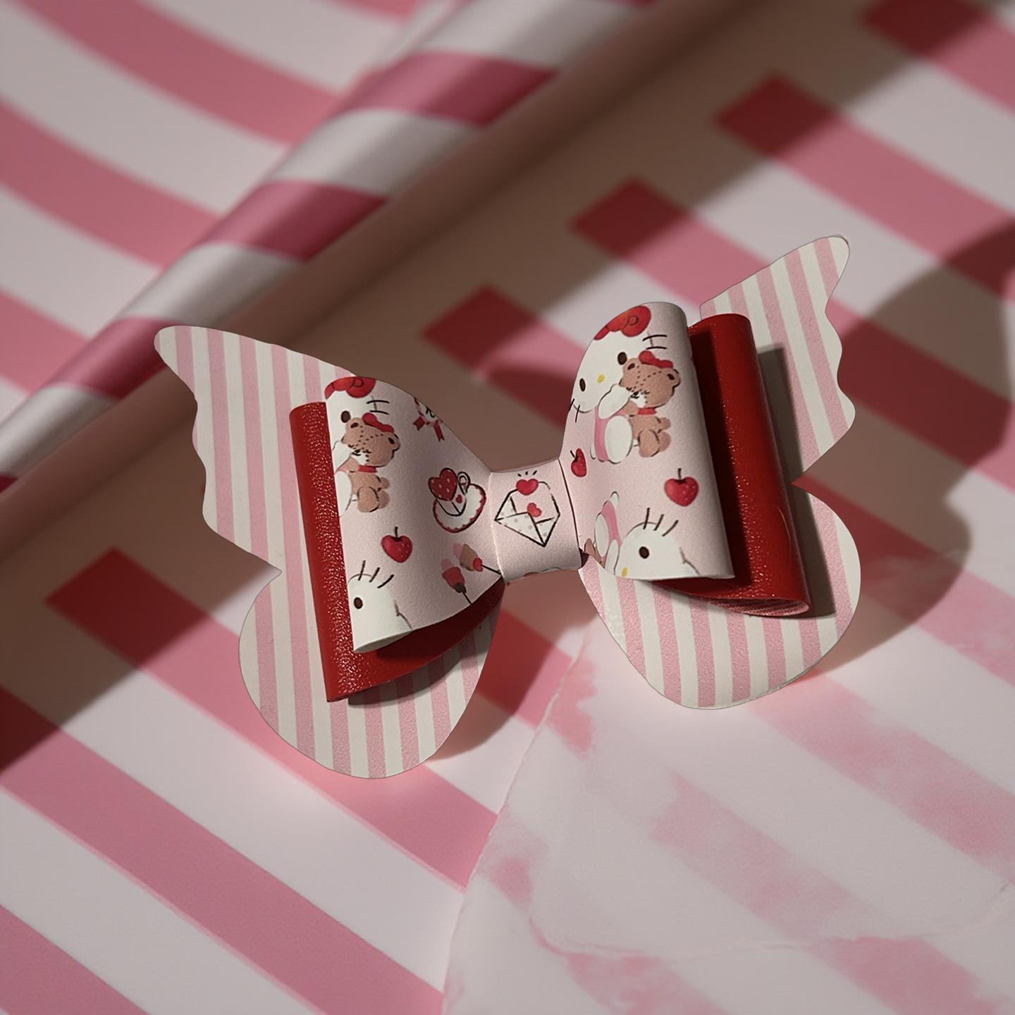 Pinky Hello Kitty Hairbow