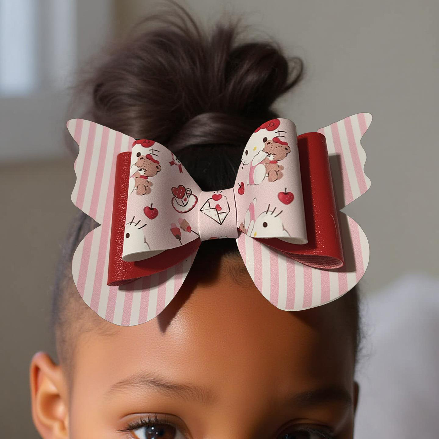 Pinky Hello Kitty Hairbow