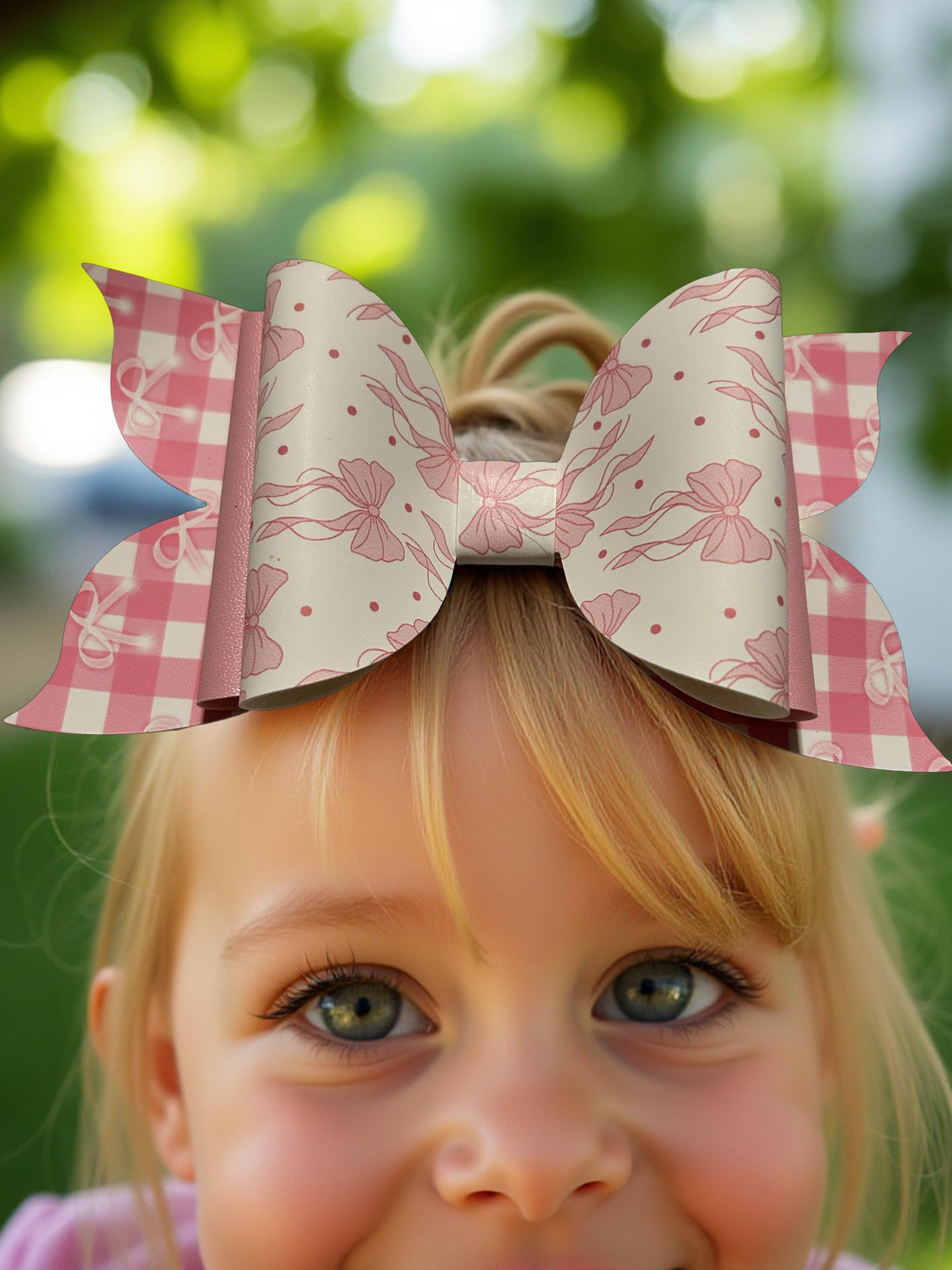 Rosy Ribbon Biggie Bow