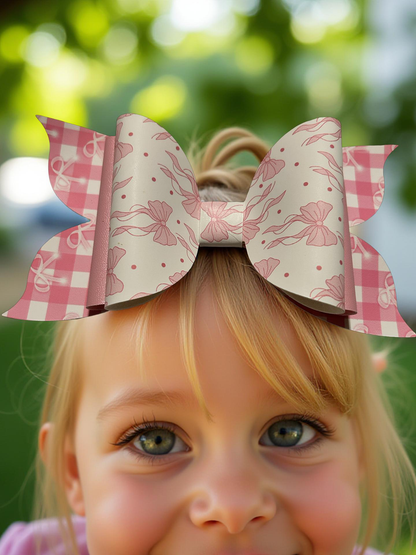 Rosy Ribbon Biggie Bow