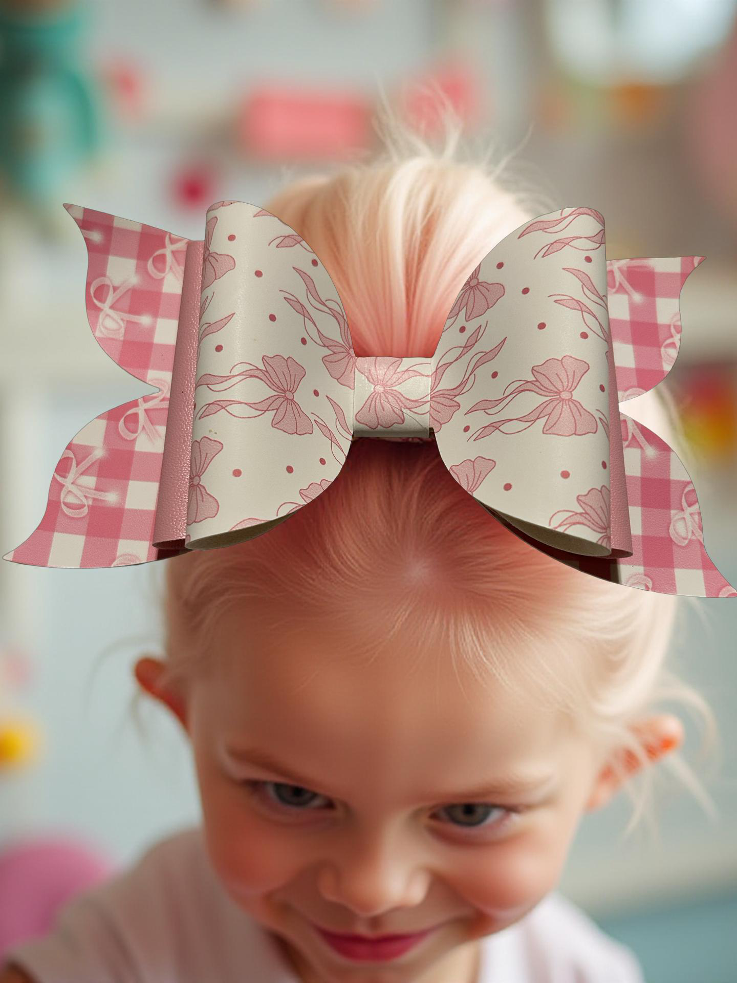 Rosy Ribbon Biggie Bow
