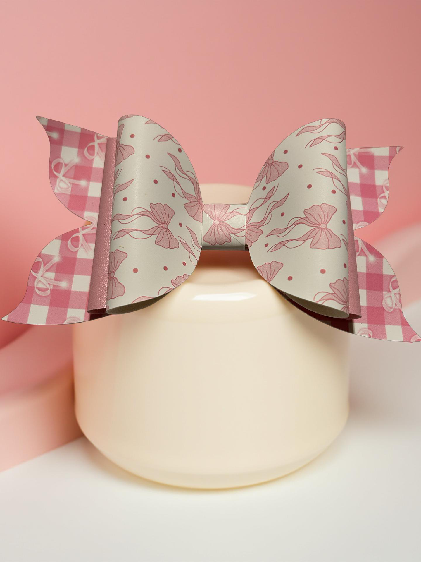 Rosy Ribbon Biggie Bow