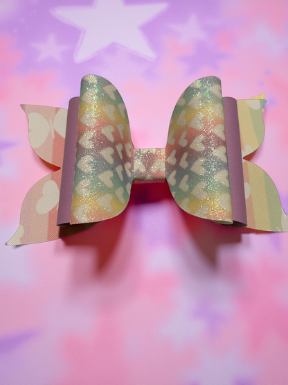 Heart Confetti Biggie Bow