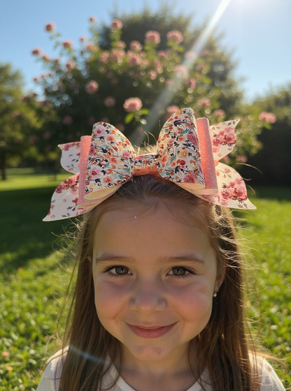Floral Flutter Biggie Bow