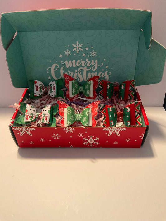 Christmas Cheer Hairbows Gift Box