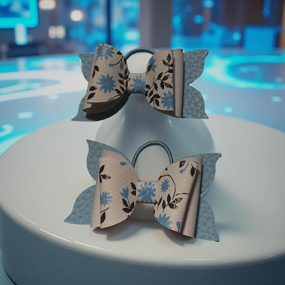 Blue Blossom Bite-Size Bows