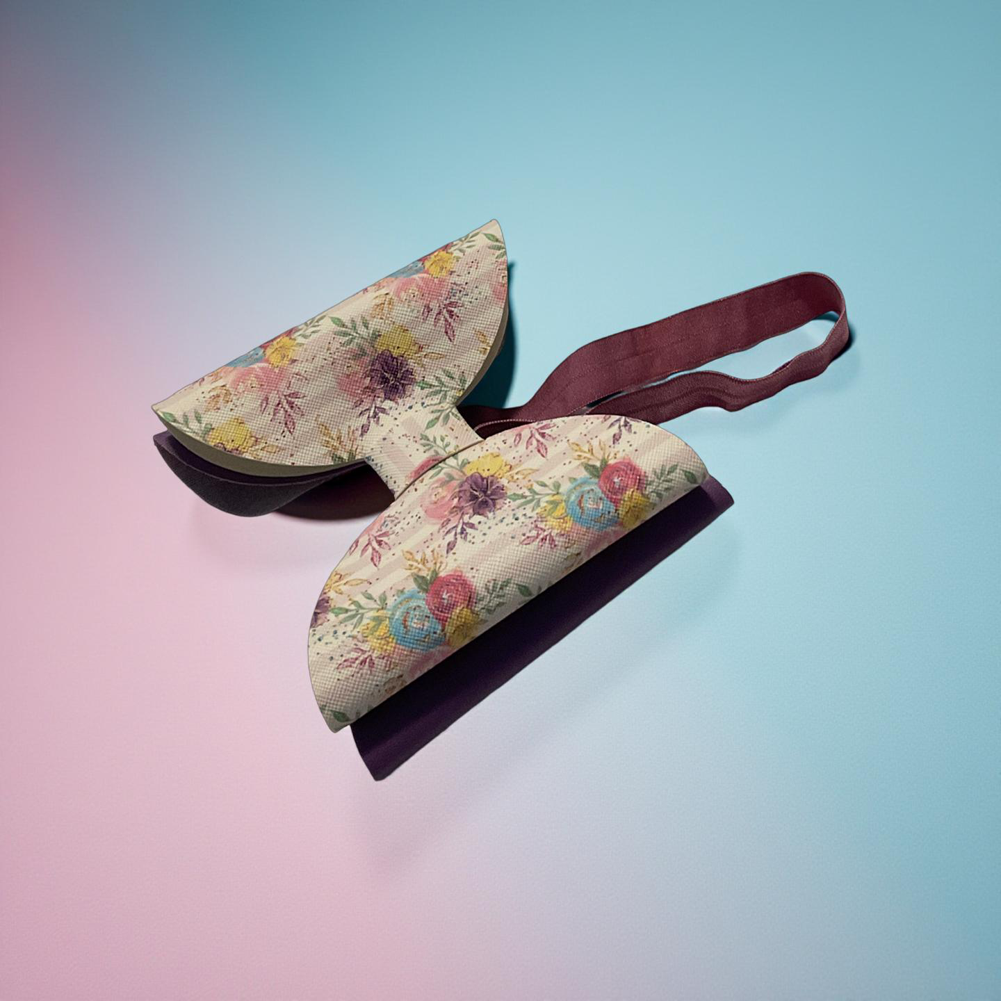 The Vintage Floral Stripe Headband