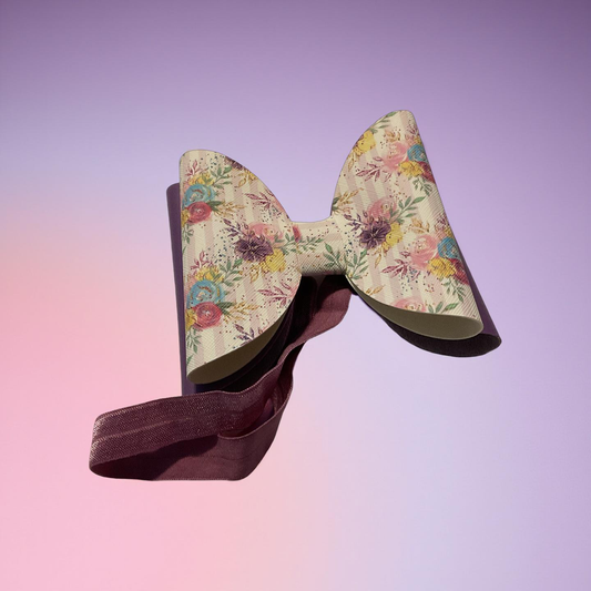 The Vintage Floral Stripe Headband