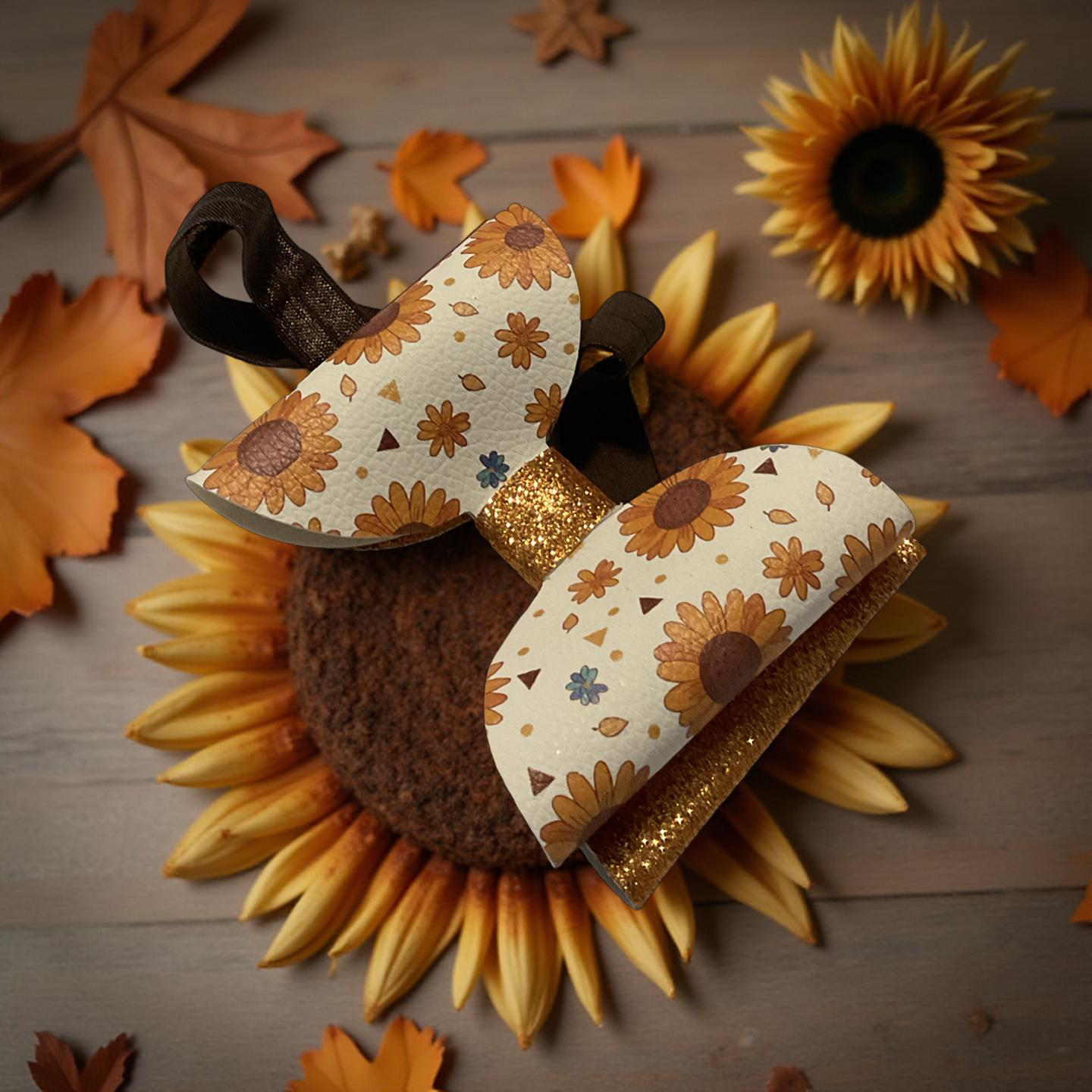 Golden Harvest Sunflower Headband