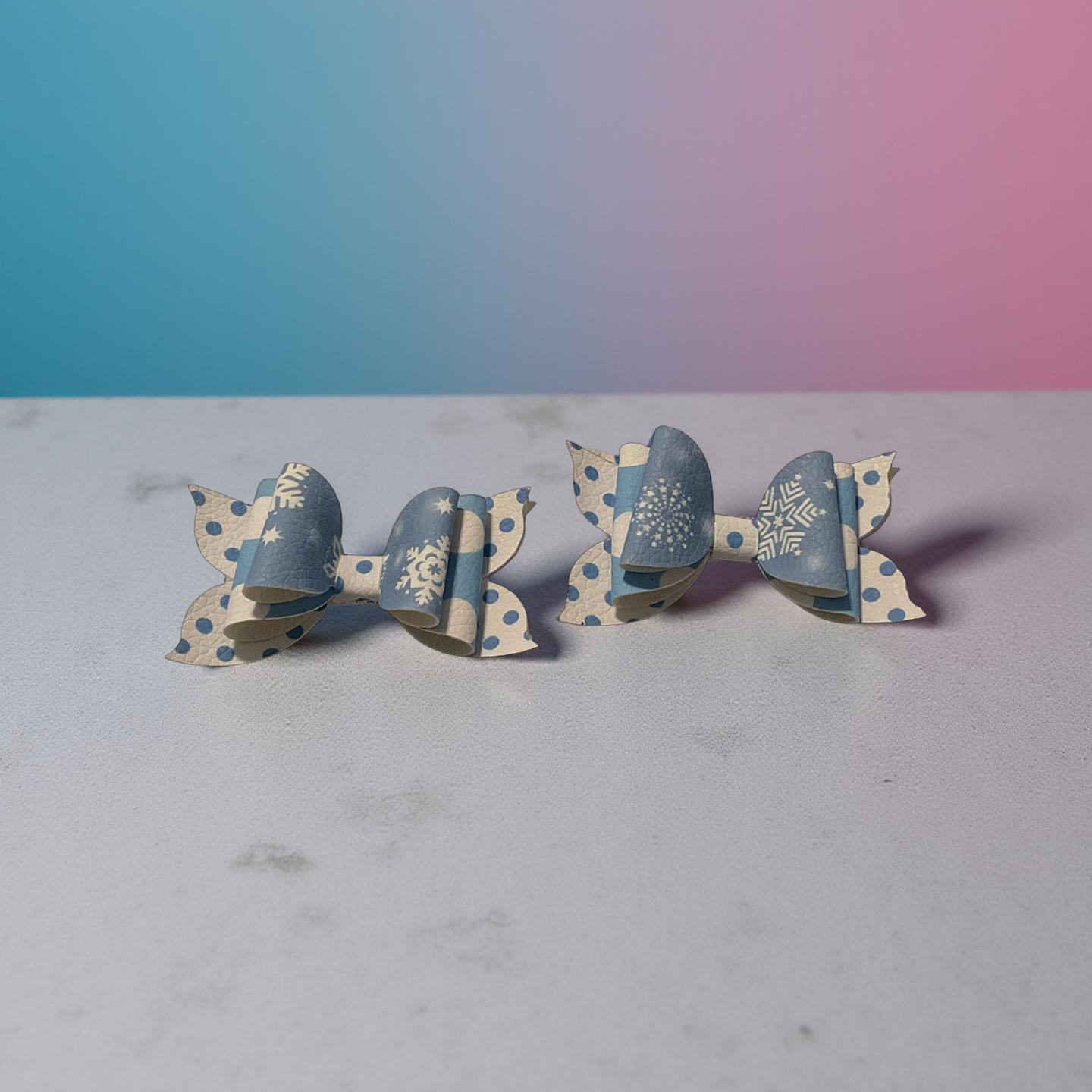 Winter Sky Bite-Size Bows