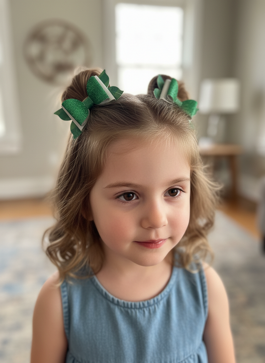 Emerald Ivy Bite-Size Bows