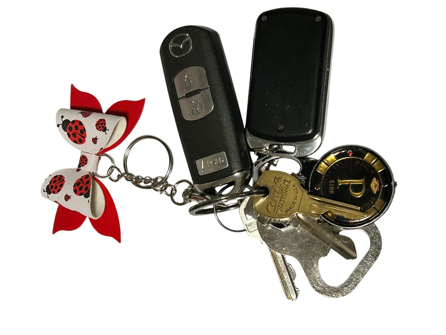 Lady Bug Love Keychain