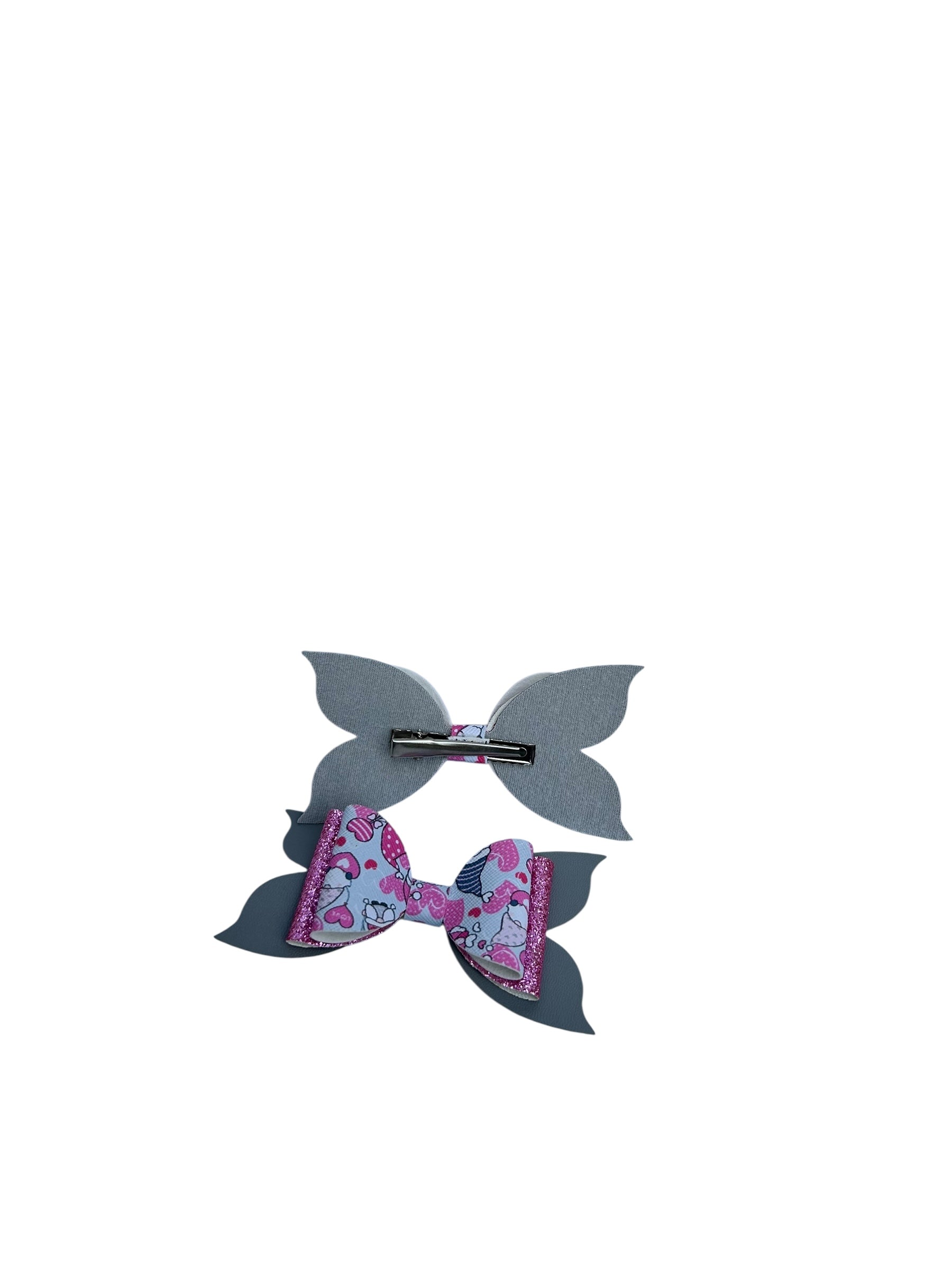 Love Gnome Glitter Bow